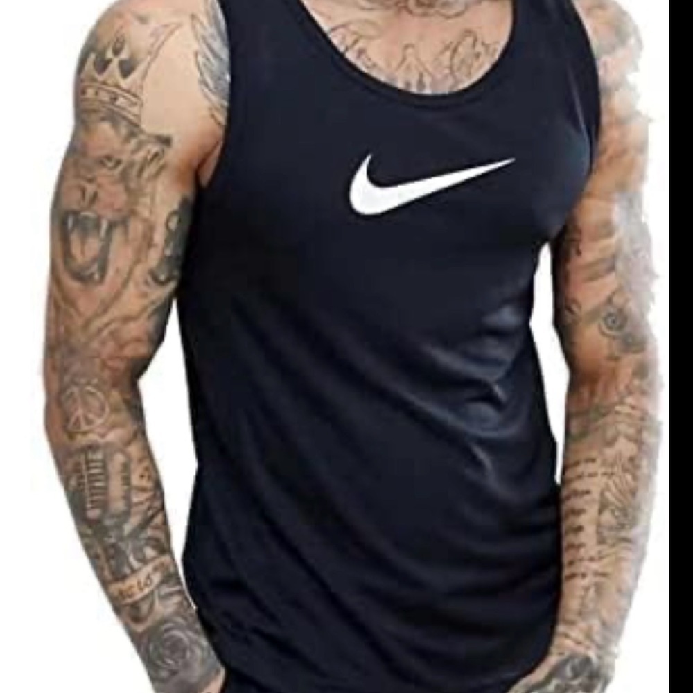 Nike Dark Tank with White Logo